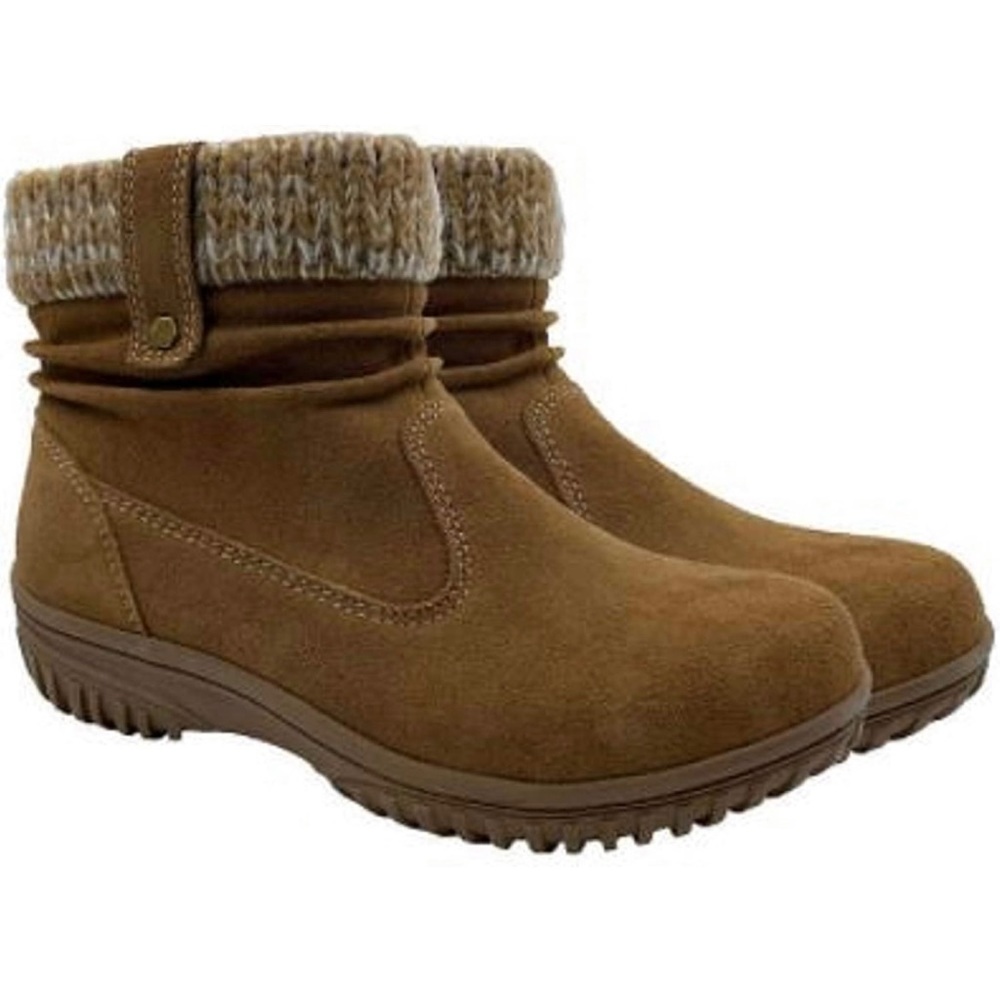Khombu Laura Chestnut All Season Suede Booties Size 8